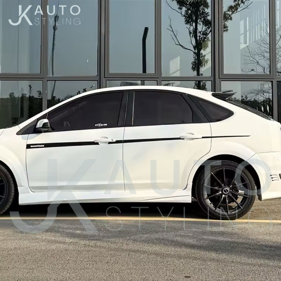 Ford Focus MK2 5 Door 2005-2011 Mountune Vinyl Door Graphics Side Stripes Black