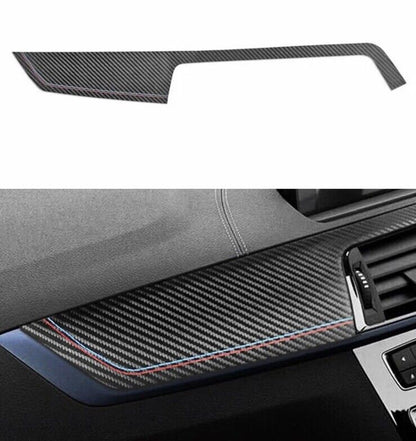 BMW 1 2 Series F20 F21 F22 F23 Carbon Fibre Effect Centre Dashboard Trim Cover