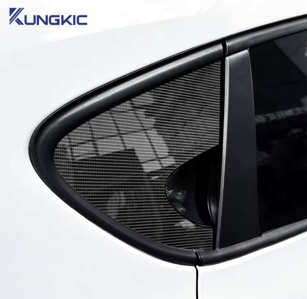 Seat Leon MK2 2005-2012 Carbon Fibre Rear Side Windows Overlay Vinyl