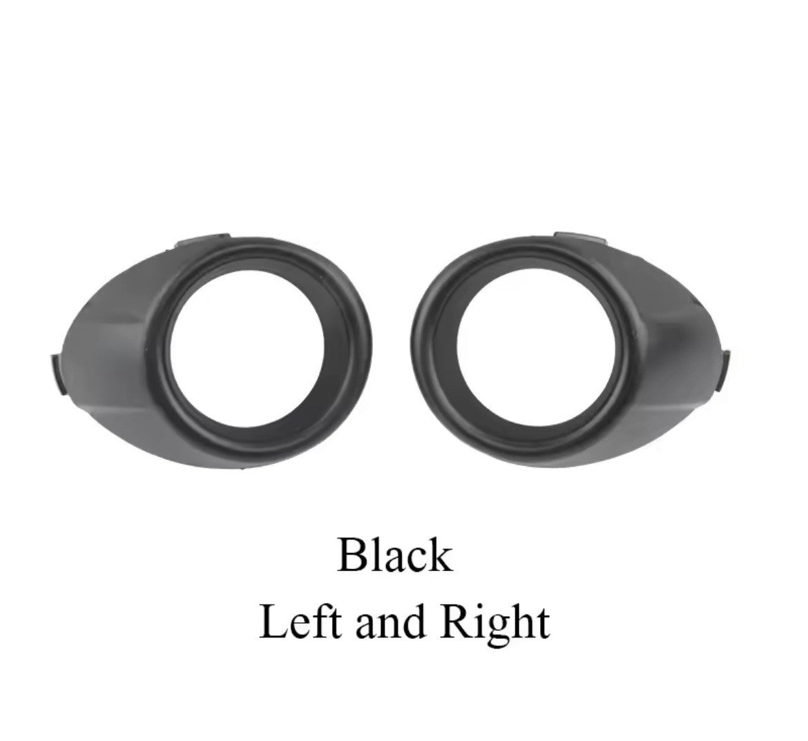 Ford Fiesta MK7 2008-2012 Matt Black Front Fog Light Surrounds Trims 2pcs