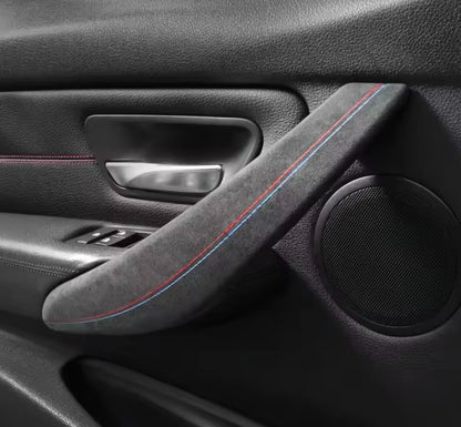 BMW 3 Series F30 F32 F34 2013-2019 Alcantara Interior Door Grab Handle Trim 4pcs