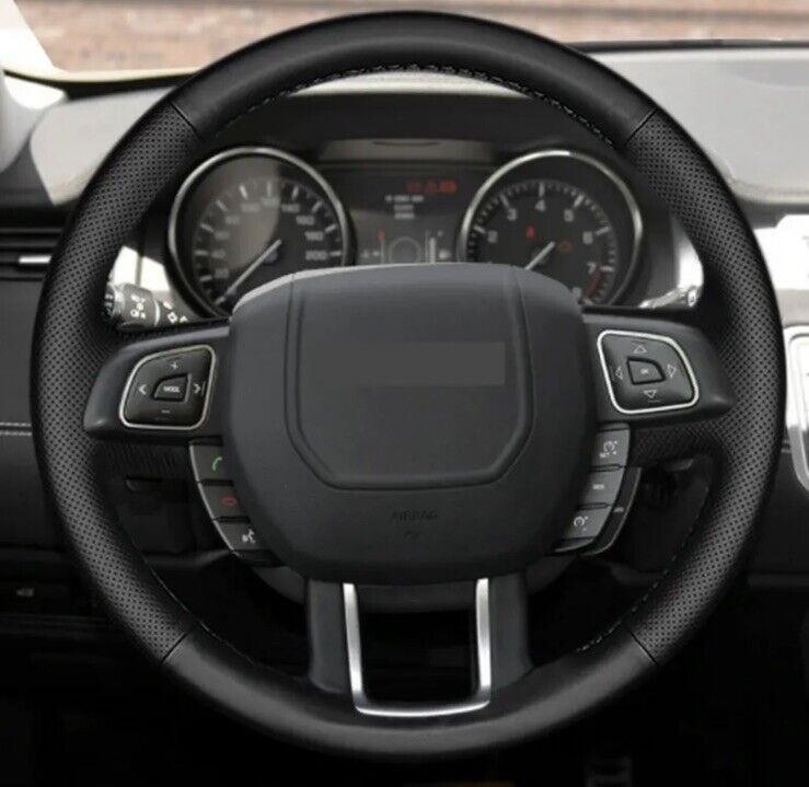 Leather Steering Wheel Cover Self Stitch For Range Rover Evoque 2012-2018