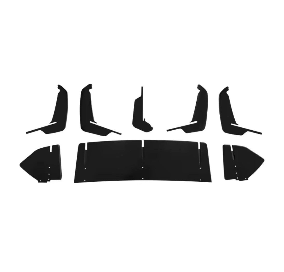 Ford Focus RS MK3 2015-2018 Rear Blade Style Diffuser Body Kit Gloss Black