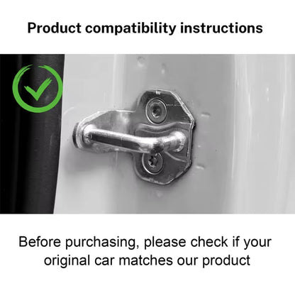 Fiat 500 Punto Abarth 595 Black Silicone Door Lock Catch Protector Covers 2pcs