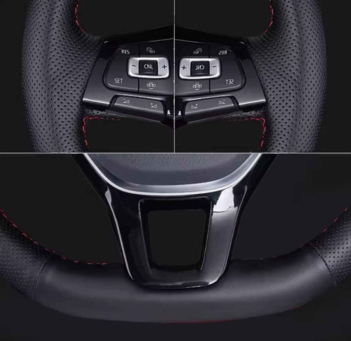 Kia Rio K2 Picanto Morning 2017-2019 PU Leather Steering Wheel Cover Self Stitch