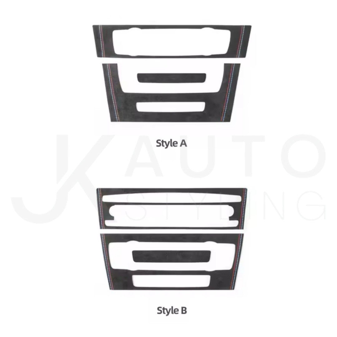 BMW 3 Series E90 E92 E93 Carbon Fibre Centre Console Air Con CD Panel Trim A