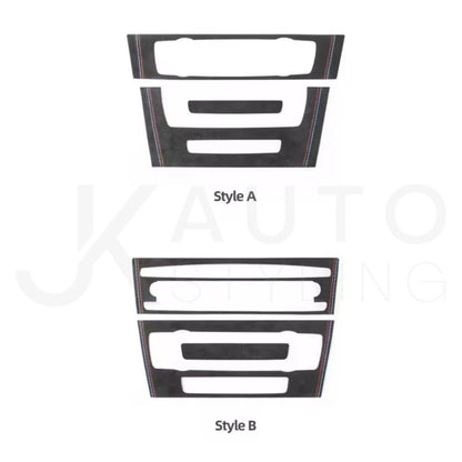 BMW 3 Series E90 E92 E93 Carbon Fibre Centre Console Air Con CD Panel Trim A