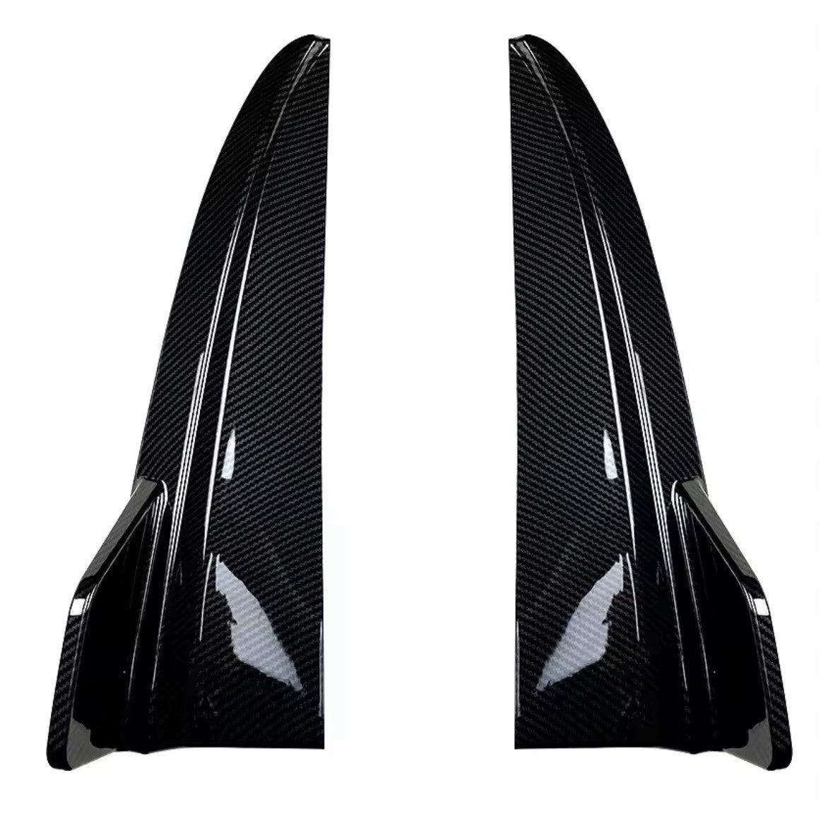 Carbon Fibre Rear Spats Bumper Splitters For Mercedes C Class W205 2015-2021