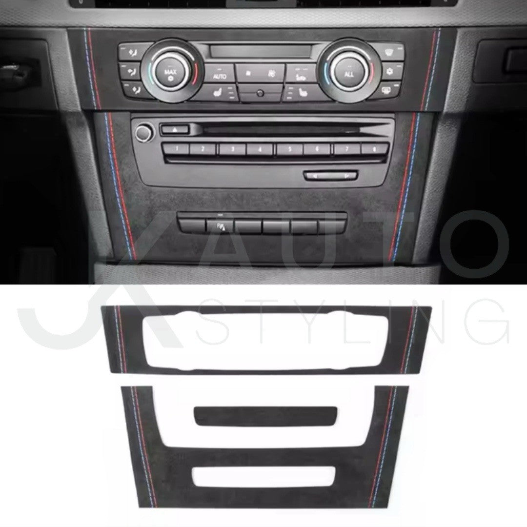 BMW 3 Series E90 E92 E93 Black Alcantara Centre Console Air Con CD Panel Trim A