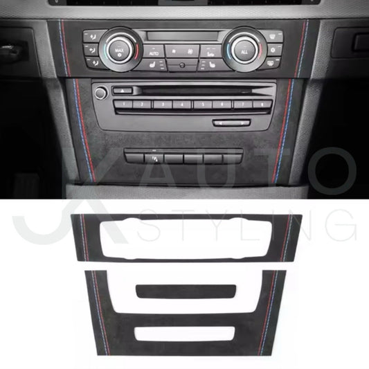 BMW 3 Series E90 E92 E93 Black Alcantara Centre Console Air Con CD Panel Trim A