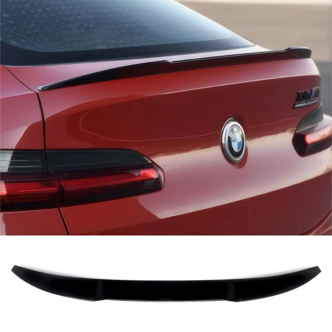 BMW X4 G02 X4M 2019-2022 Gloss Black Spoiler Extension Rear Boot Trunk Wing Lip