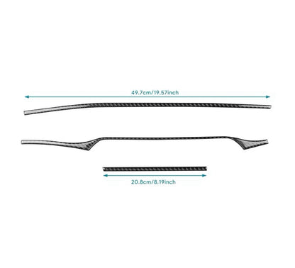 Kia Stinger 2019-2023 Carbon Fibre Passenger Side Centre Dash Trim Overlay RHD