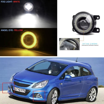 Vuaxhall Corsa VXR 2007-2014 Yellow Daytime Running Halo Lights Front Fog H11