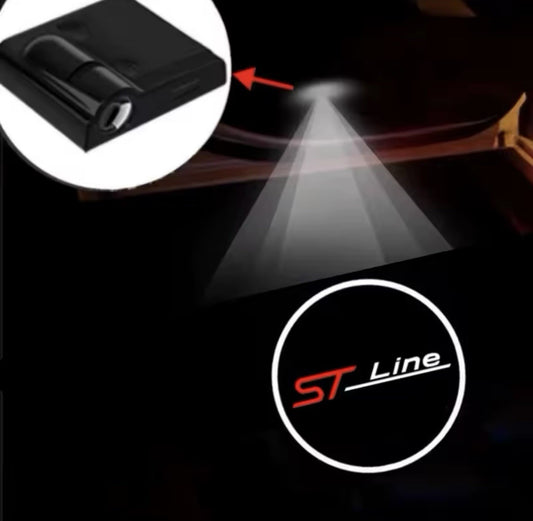 Ford ST Line Wireless LED Welcome Puddle Lights Ford Fiesta Focus Puma Kuga 2pcs