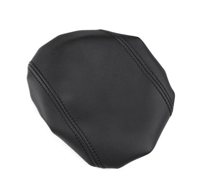 Black PU Leather Armrest Cover Protector For Ford Focus MK3.5 2015-2018