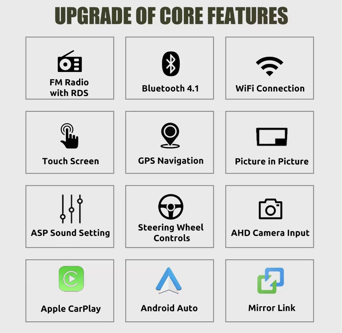 9" Carplay Android Auto Screen Upgrade With Camera For Ford Fiesta MK7 2008-2017