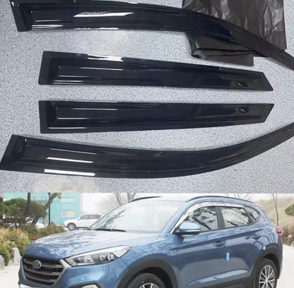 Hyundai Tucson 2015-2020 Wind Deflectors Smoke Tinted Full Set 4pcs