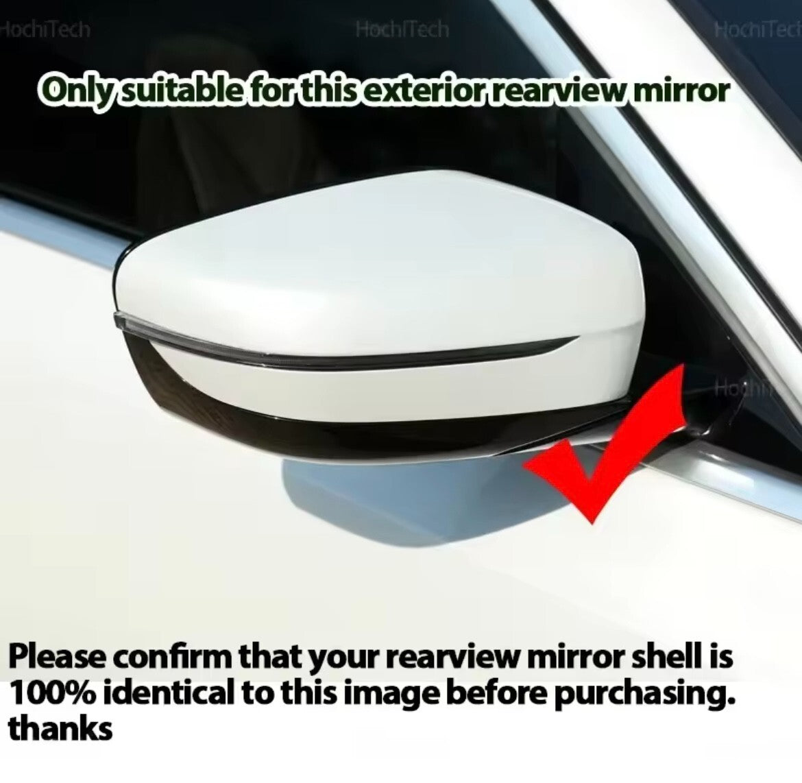 New Models BMW 3 4 5 7 8 Series Gloss White M Style Wing Mirror Caps 2pcs