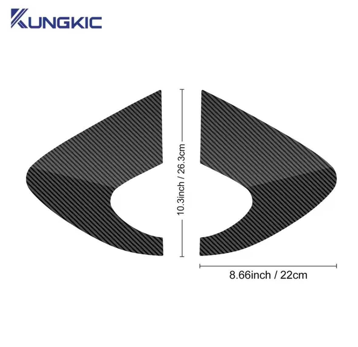 Seat Leon MK2 2005-2012 Carbon Fibre Rear Side Windows Overlay Vinyl