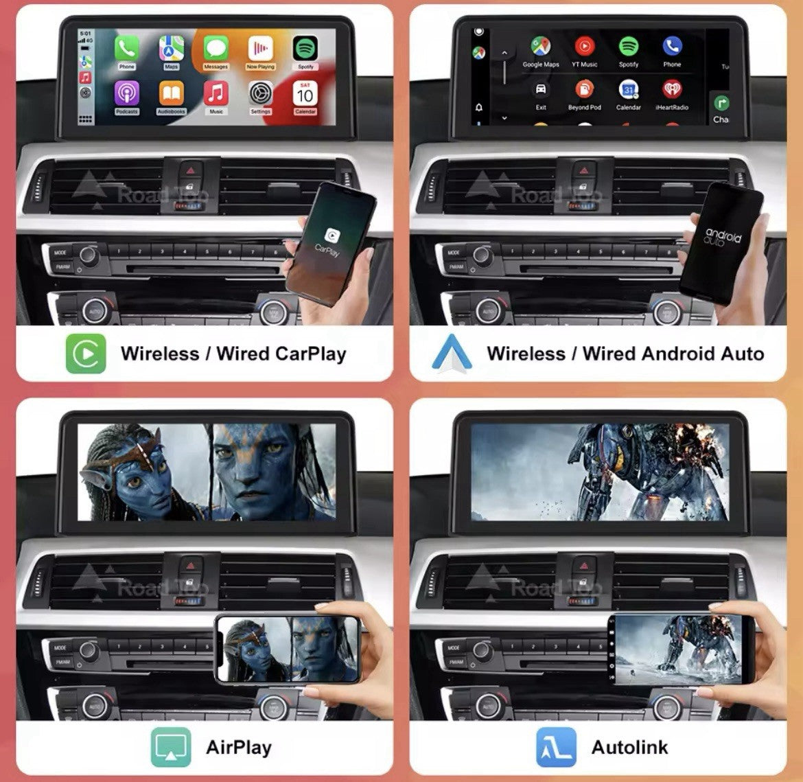 10.25" NBT Linux Screen Upgrade Carplay Android Auto For BMW 3 4 Series 2012-16