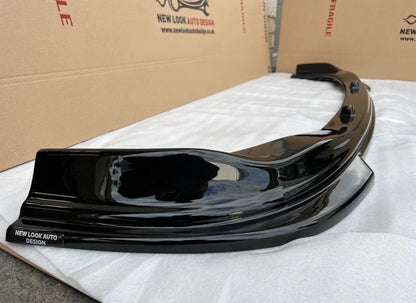GLOSS BLACK FRONT SPLITTER LIP FOR FORD TRANSIT 2002-2013 BUMPER LIP