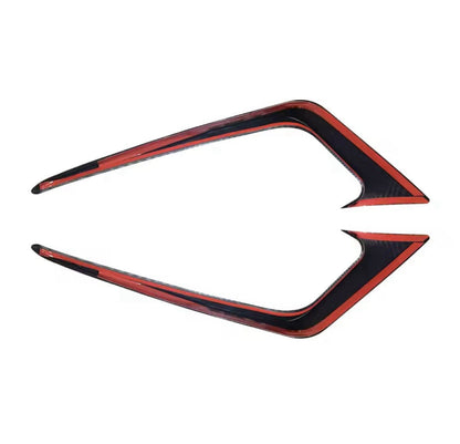 Ford Fiesta ST MK7 Gloss Black Front Bumper Canards Side Vent Fog Blade Trims