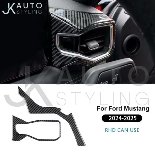 Ford Mustang 2024 2025 Carbon Fibre Driver Side Dashboard Trim Overly Set