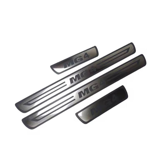 MG4 2016-2024 Stainless Steel Door Sill Protector Strips Scuff Plates 4pcs