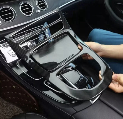 Mercedes E Class W213 2016-2018 Carbon Fibre Effect Centre Console Trim
