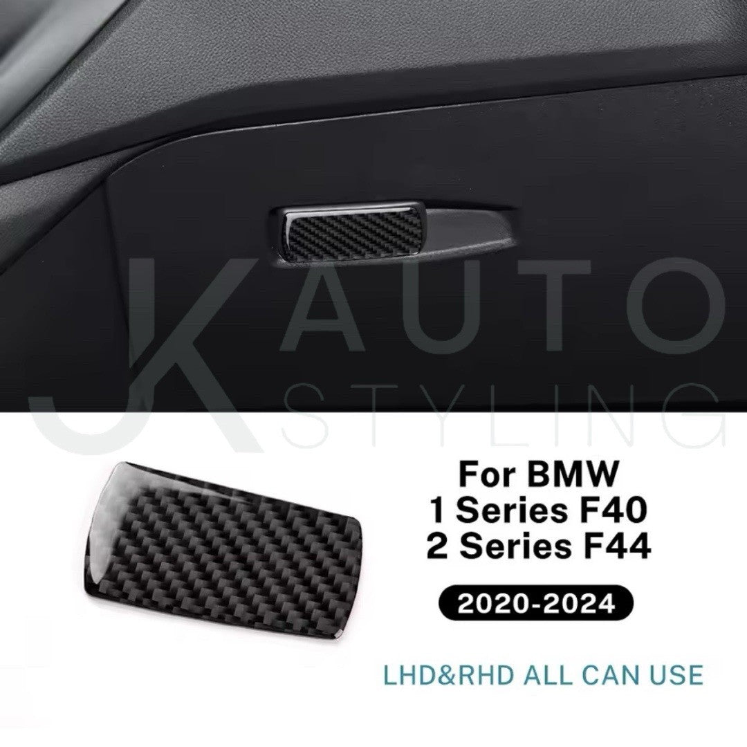 Carbon Fibre Interior Glovebox Handle Trim For BMW 2 Series F44 2020-2024