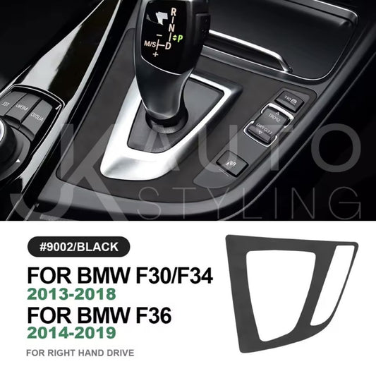BMW 3 4 Series F30 F34 F36 2013-2019 Black Alcantara Centre Console Gear Trim