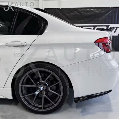 Gloss Black Rear Spats Corner Splitters For BMW 3 Series F30 M Sport 2012-2019