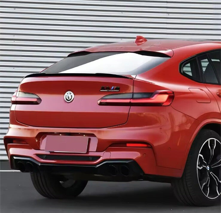 BMW X4 G02 X4M 2019-2022 Gloss Black Spoiler Extension Rear Boot Trunk Wing Lip