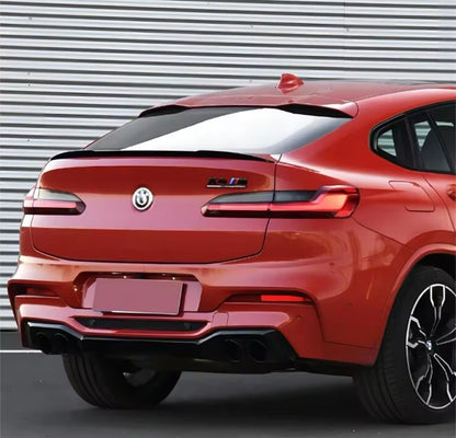 BMW X4 G02 X4M 2019-2022 Gloss Black Spoiler Extension Rear Boot Trunk Wing Lip