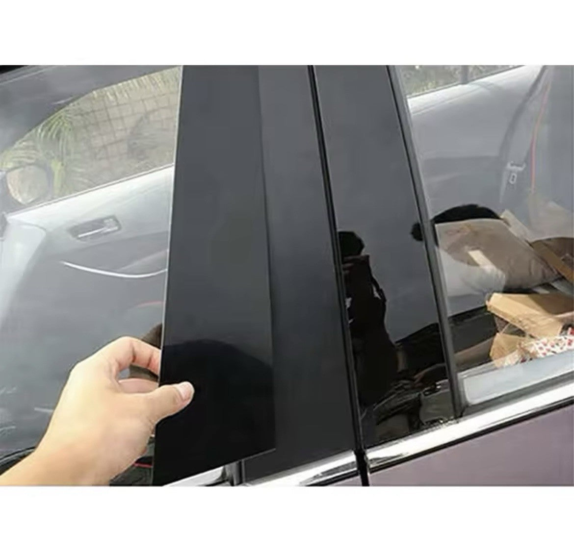 Nissan Juke 2011-2017 Gloss Black Window Trim Pillar Set 10pcs De-Chrome
