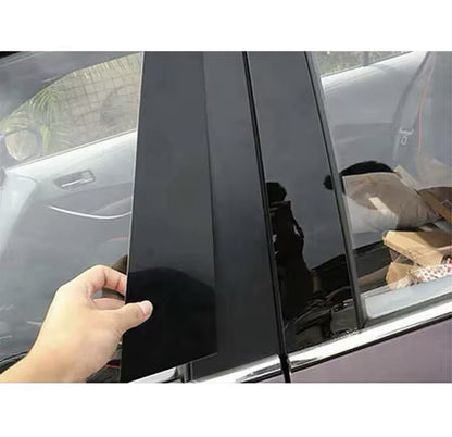 Nissan Juke 2011-2017 Gloss Black Window Trim Pillar Set 10pcs De-Chrome