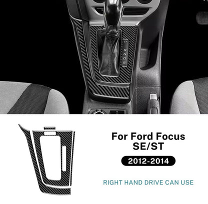 Ford Focus MK3 2012-2014 Carbon Fibre Centre Console Gear Panel Surround Trim
