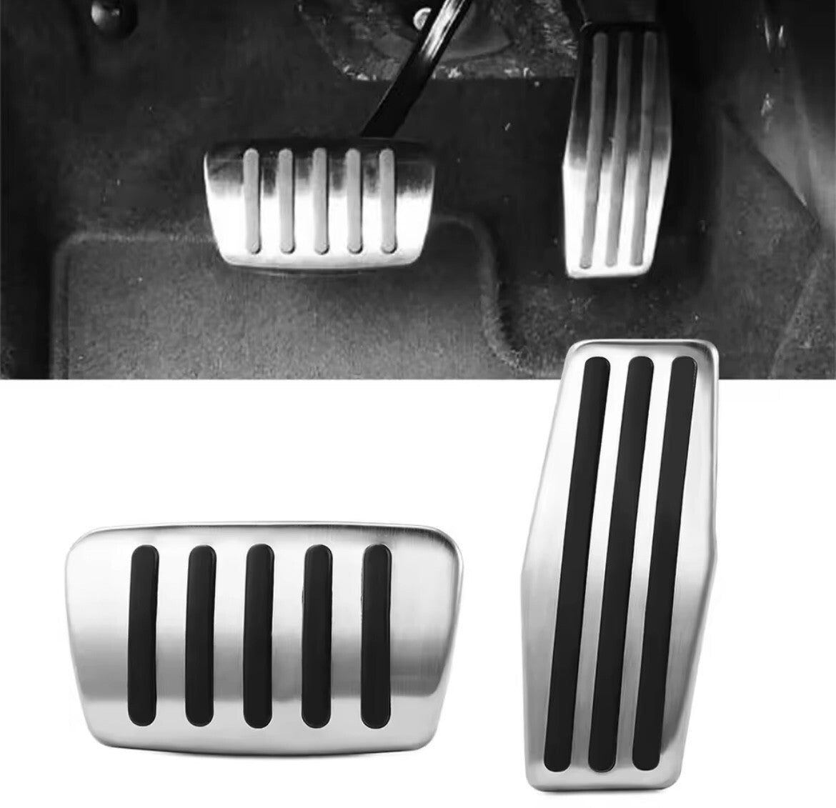 Vauxhall Astra J Insignia Mokka Metal Pedal Covers Automatic Gas Brake
