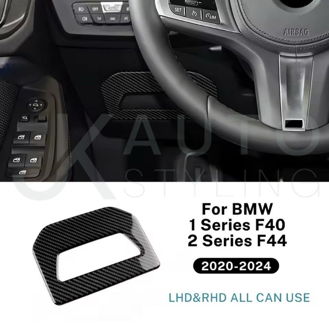 Carbon Fibre Interior Fuel Box Panel Surround For BMW 1 Series F40 2020-2024