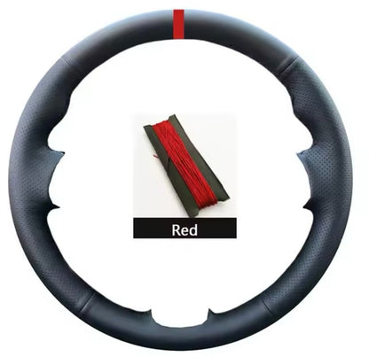 Ford Fiesta MK8 Focus MK4 Kuga Puma PU Leather Steering Wheel Cover Self Stitch