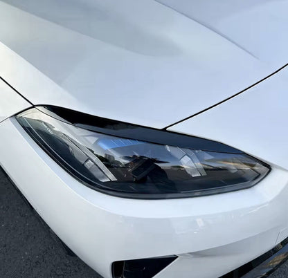 BMW 1 Series F70 2 Series F74 2024+ Gloss Black Headlight Eyelids Eyebrows 2pcs