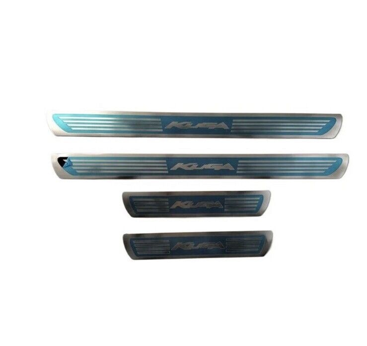 Ford Kuga Stainless Steel Door Sill Protector Strips Scuff Plates Chrome 4pcs