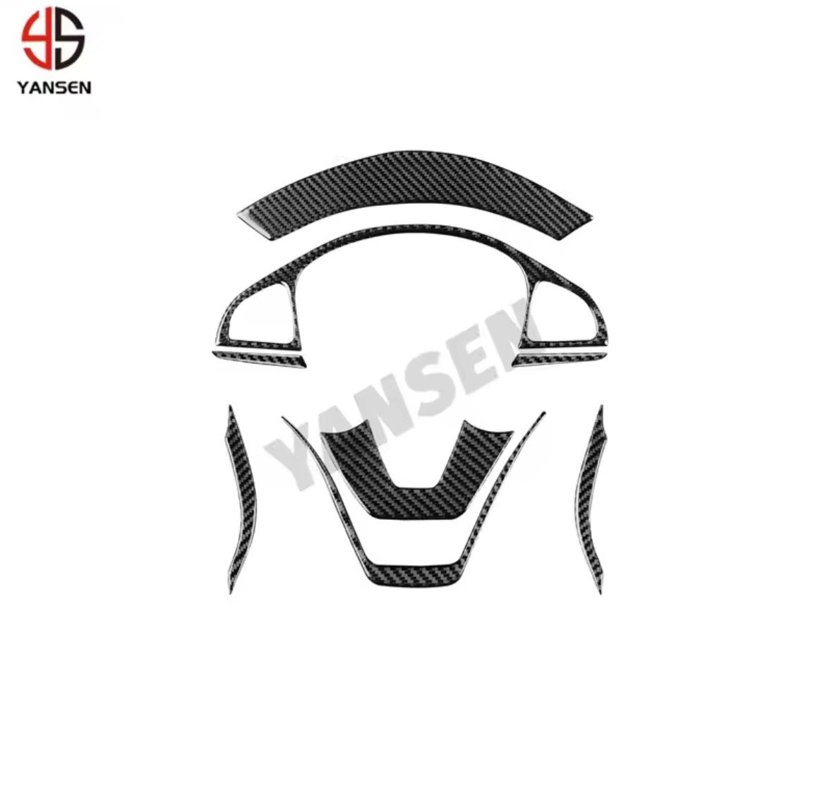 Mercedes E Class W213 2016-2022 Carbon Fibre Steering Wheel Trim Cover Full Kit