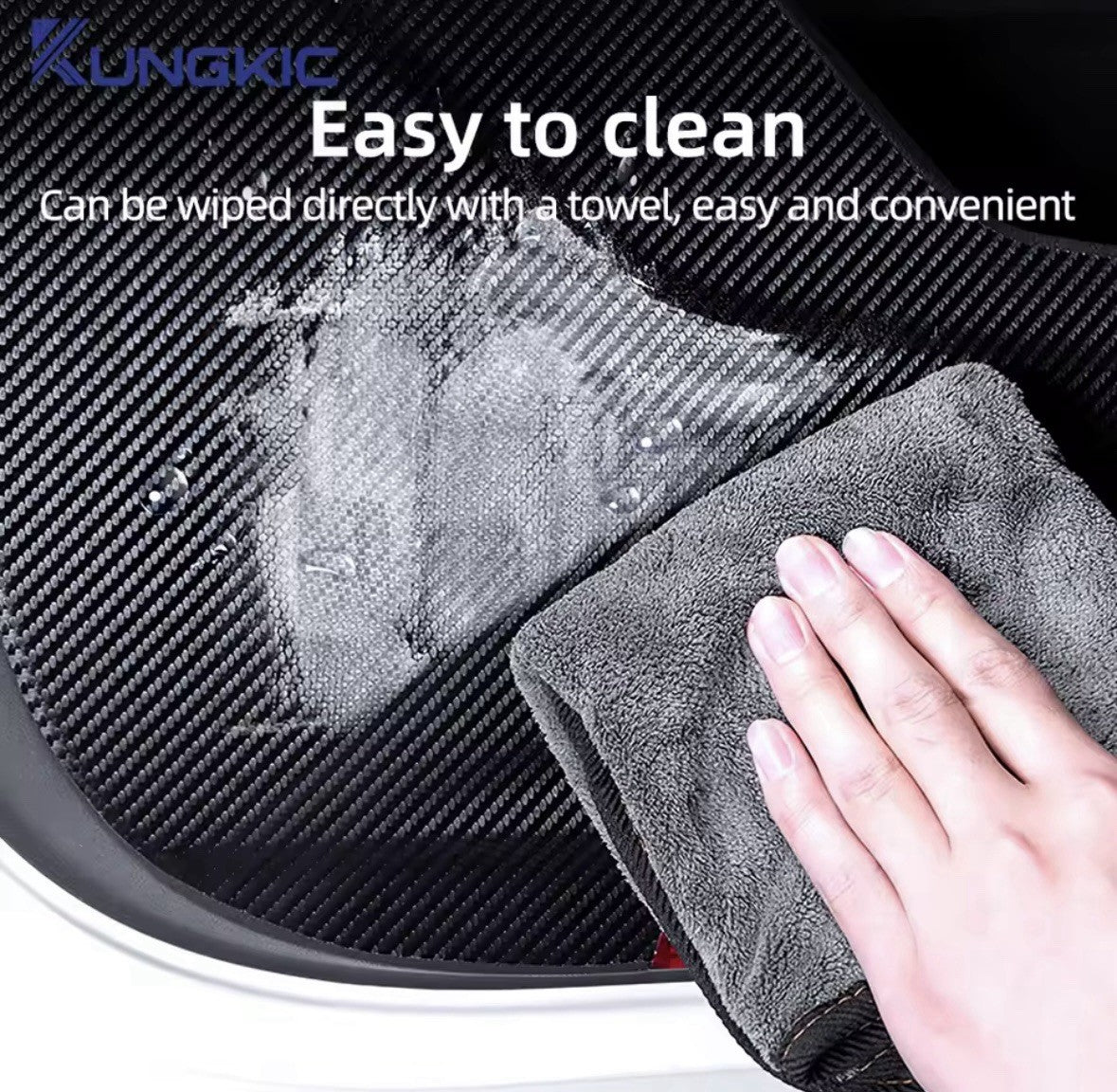 Ford Focus MK4 2019-2025 Carbon Fibre Vinyl Lower Interior Door Card Wrap 4pcs