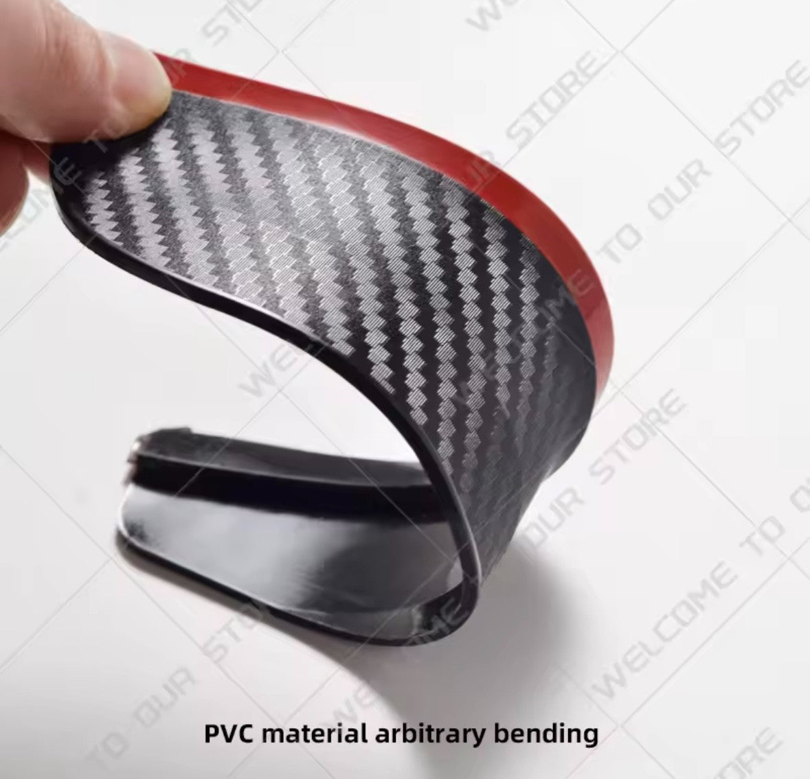 Ford Red Zetec S Wing Mirror Visor Rain Cover Shield Carbon Fibre 2pcs