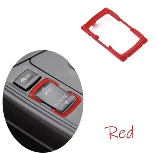 BMW 1 2 3 4 Series Red Sport Eco Drive Mode Button Trim Surround Replacement
