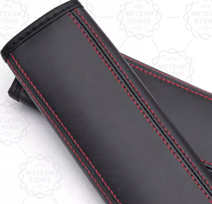 Renault GT PU Leather Seatbelt Shoulder Cover Pads Interior Clio Megane 2pcs