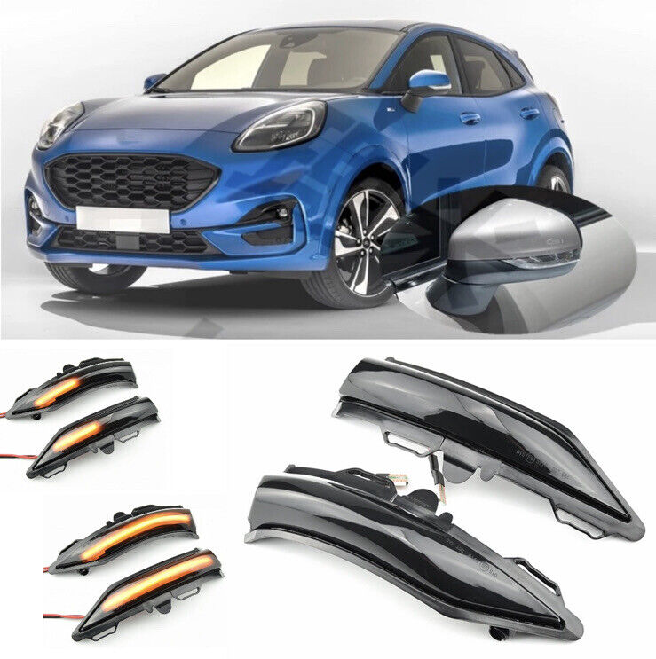 Ford Puma Dynamic Indicators LED Sequential Mirror Indicators Turn Signals 2pcs