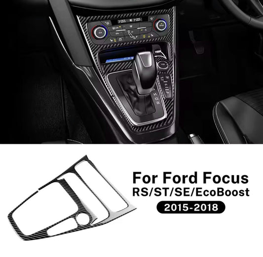 Carbon Fibre Air Con Gear Panel Surround For Ford Focus MK3.5 2015-2018 RHD