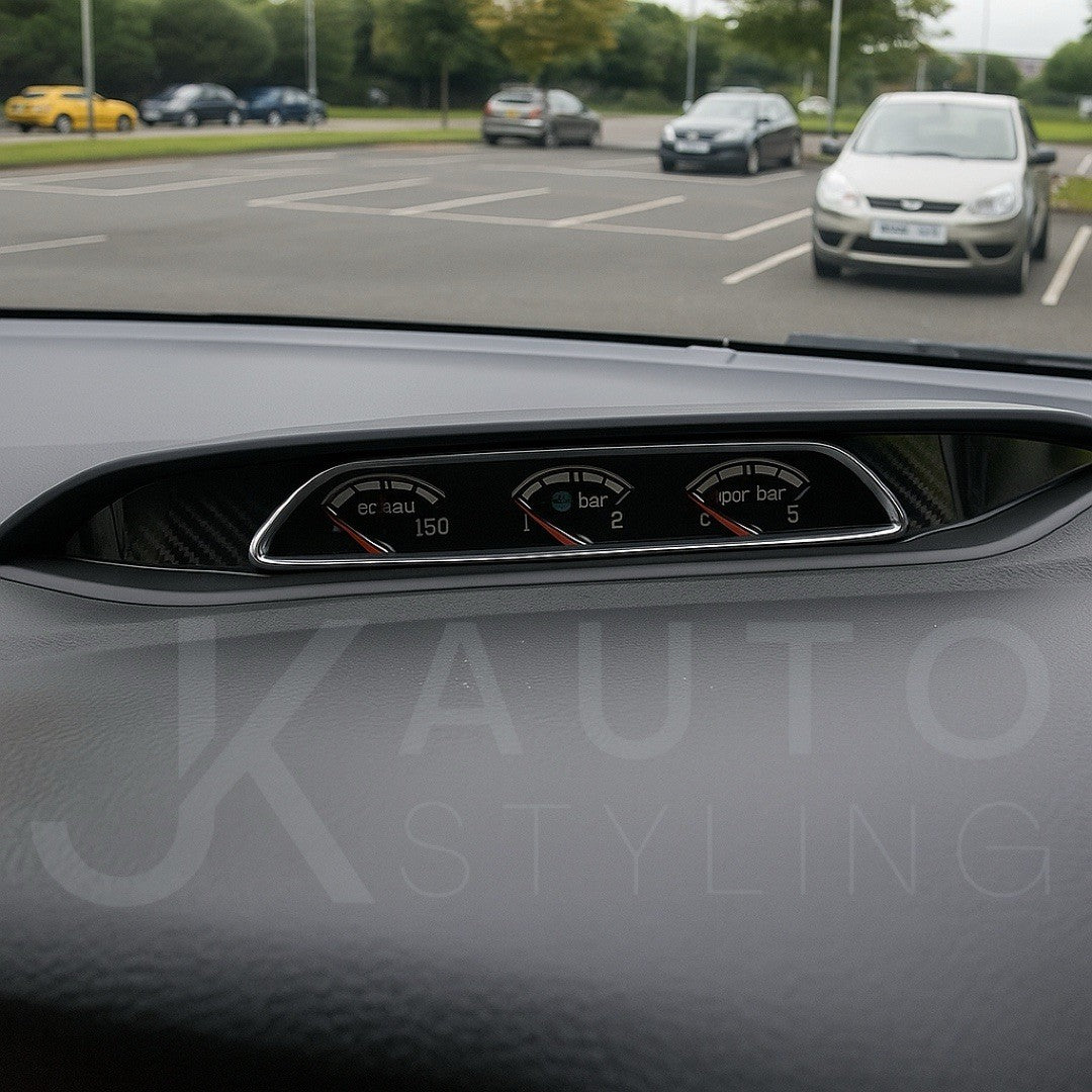 Ford Focus MK3 MK3.5 ST RS 2012-2018 Carbon Fibre Gel Gauge Cluster Overlay Trim